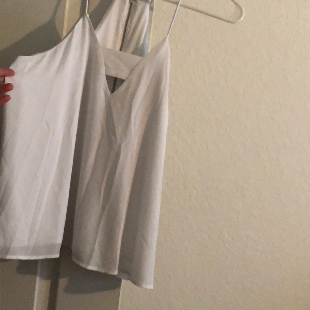 White express polyester tank top